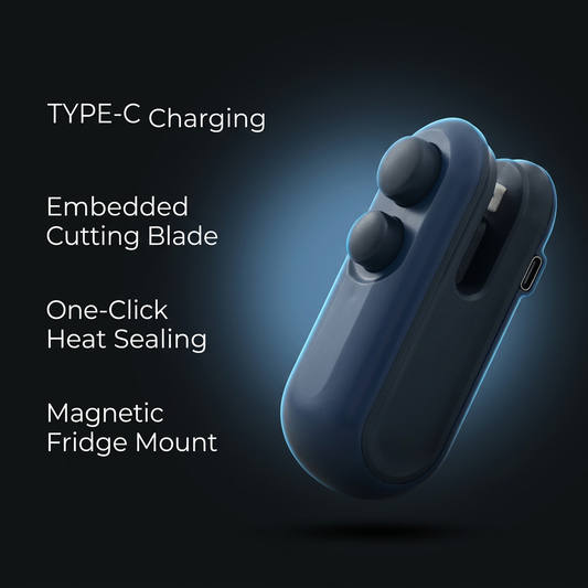 Mini Sealing Machine USB Rechargable Heat Sealer Storage Bag Plastic Package Food Sealer Clip Bag Handheld Food Heat Sealer